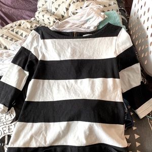 Old Navy striped 3 quarter sleeve top